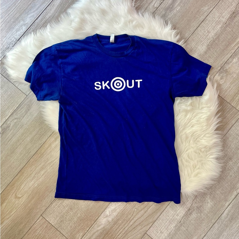 AMERICAN APPAREL | “Skout” Bullseye Retro Adult Unisex Short Sleeve Tee (L)